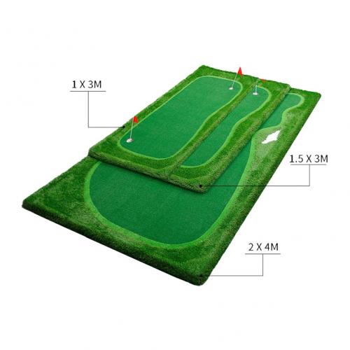 Golf green practice mat custom
