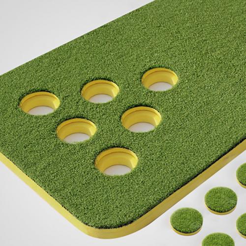 double putter golf practice mat