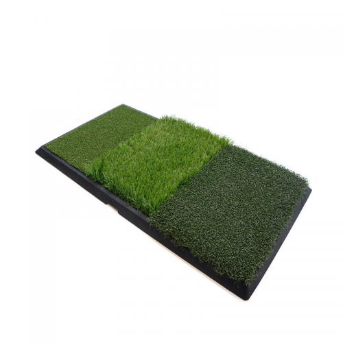 Golf swing three-in-one hitting mat manufacturer
