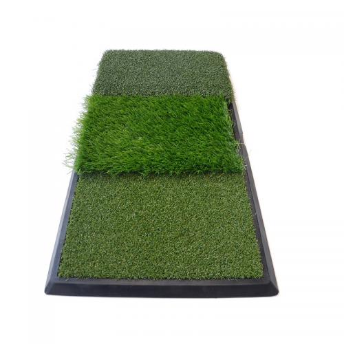 Golf swing three-in-one hitting mat manufacturer
