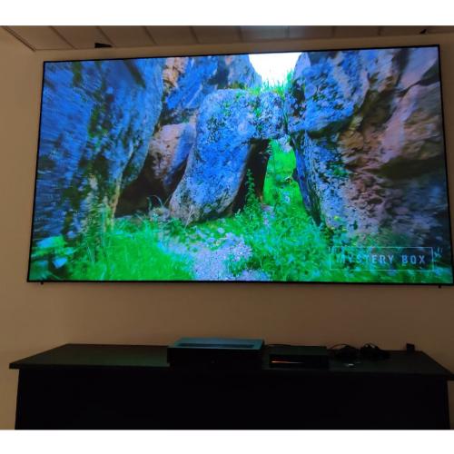 120-inch ultra-narrow short-focus laser anti-light screen
