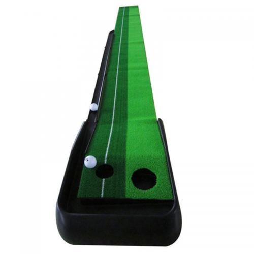 Indoor golf practice device