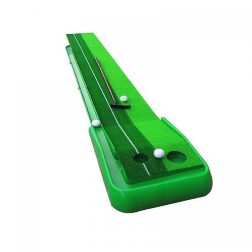 Indoor golf practice device