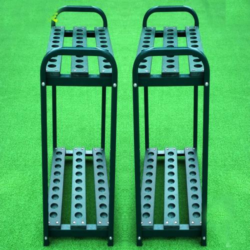 Estante para palos de golf y expositor de bates