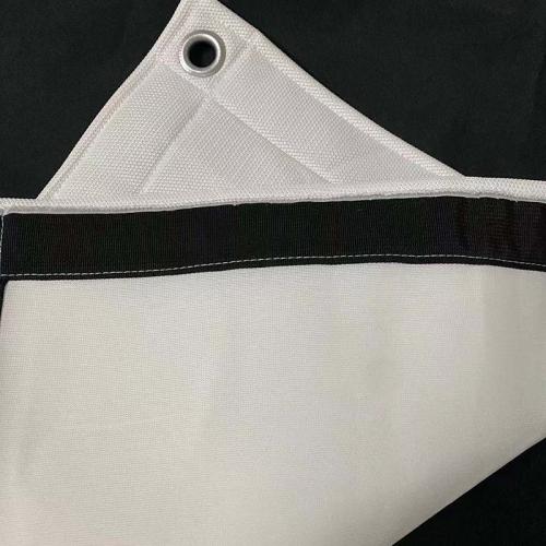 Golf simulator Muted impact screen