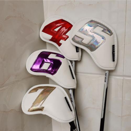 Golf iron cue cover,