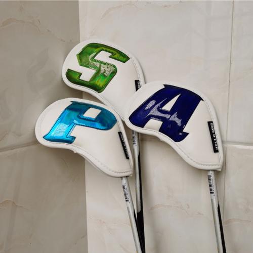 Golf iron cue cover,