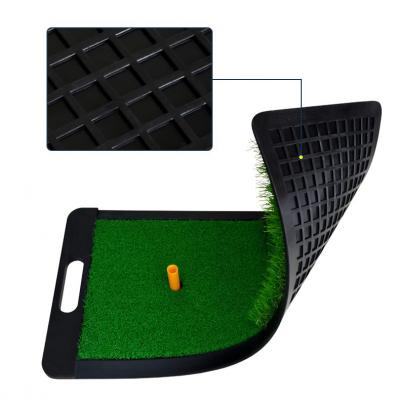 Golf long and short grass cutting pad