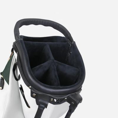 Green and white golf bag