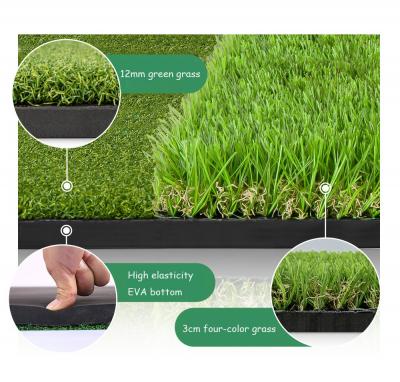 Golf playable hitting pad