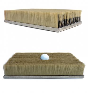 Golf hitting brush