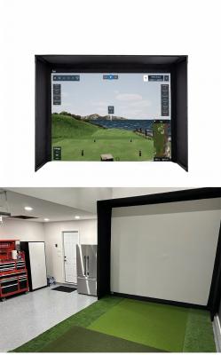 Golf simulator enclosure