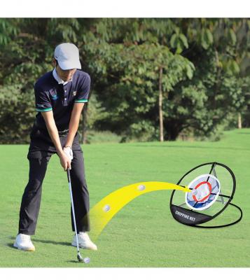 Red de práctica de golf de 3 niveles con bolsa de transporte