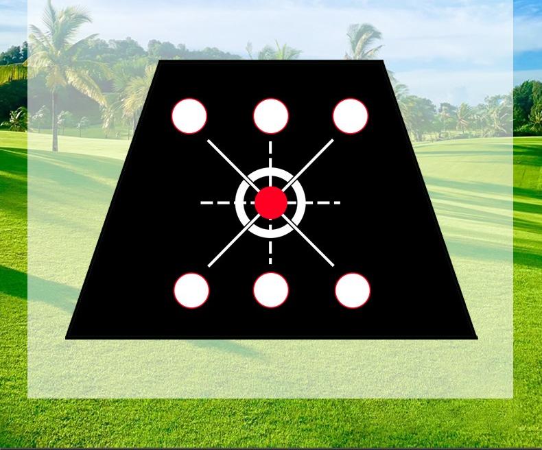 Revoluciona tu juego corto: Presentamos la alfombrilla de golf para practicar golpes en 6 hoyos y 4 objetivos.