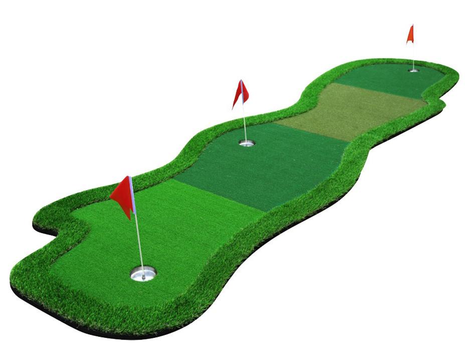 Suministro directo del fabricante: Tapete de práctica de golf profesional para interiores de 1x4 m con velocidad variable.