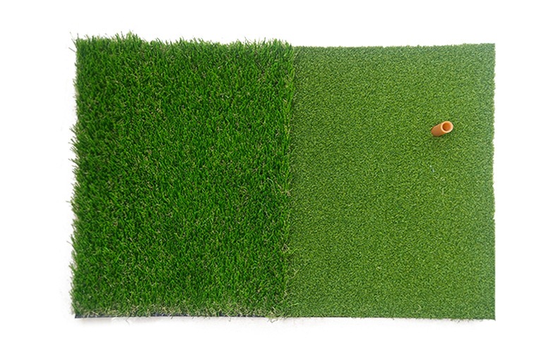 Más que una alfombrilla, es tu oasis de golf en casa: la plataforma de golpeo profesional 3 en 1 Dual-Turf.